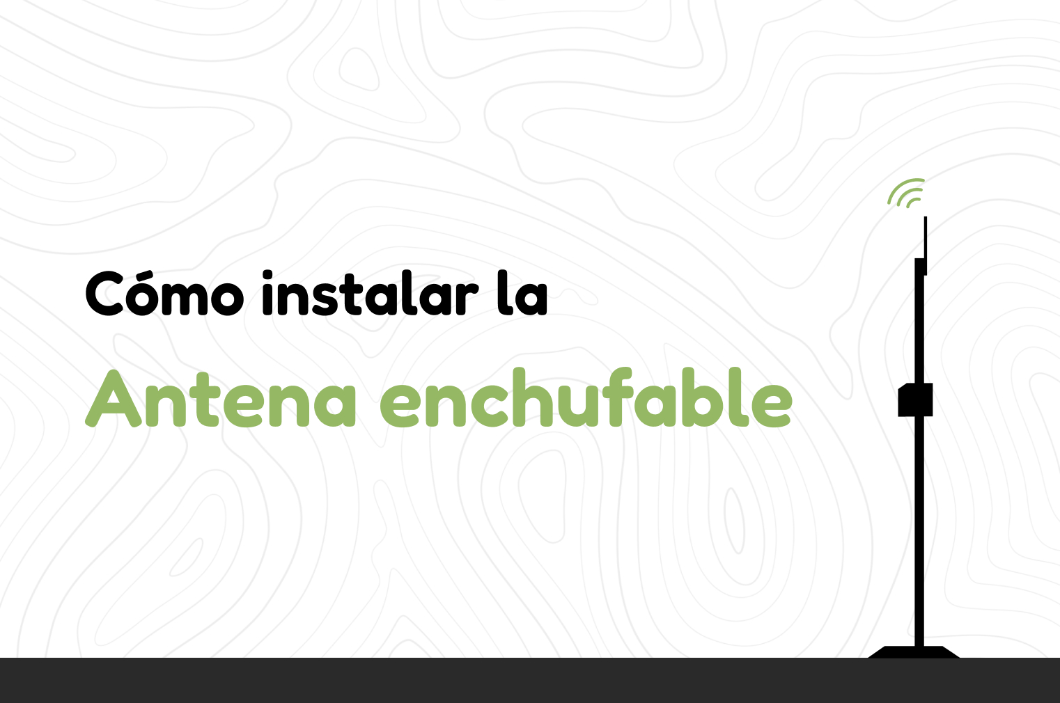 How to install the antenna without solar panel