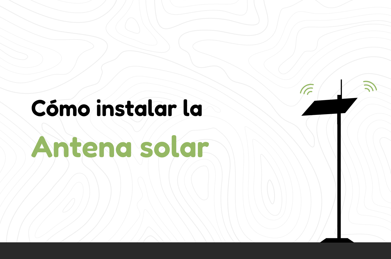 How to install the solar antenna